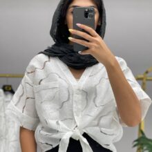 شومیز گره ای رز